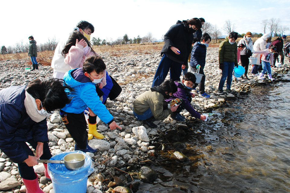 バイバイ またね 卵から育てた稚魚放流 上里町